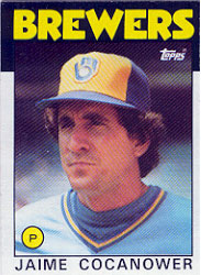 1986 Topps Baseball Cards      277     Jaime Cocanower
